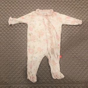 Magnetic Me newborn girls footed sleeper